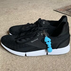 Reebok Black Athletic Shoes with White Base